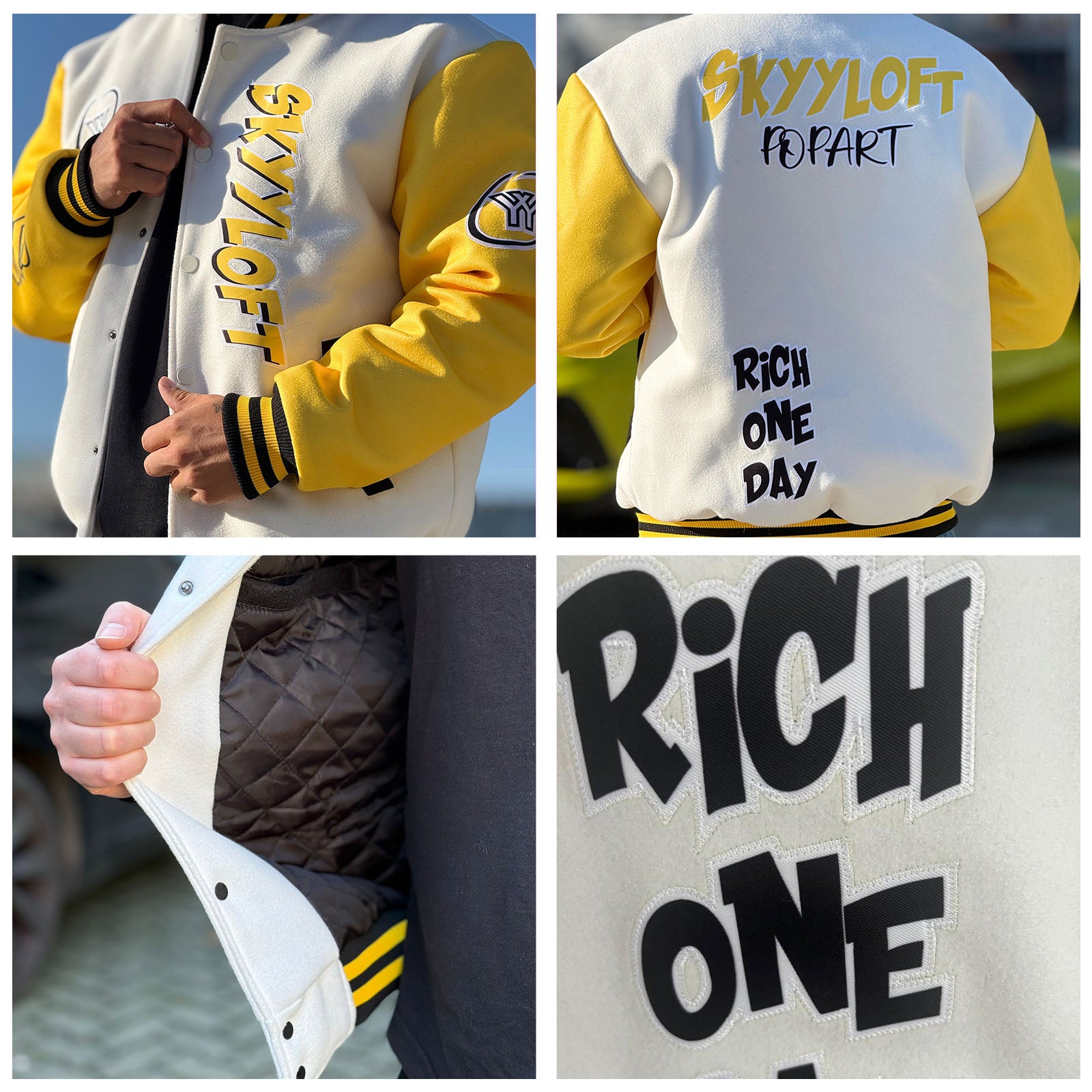 Custom Varsity Jacket Letterman jacket for Men, Women and Green