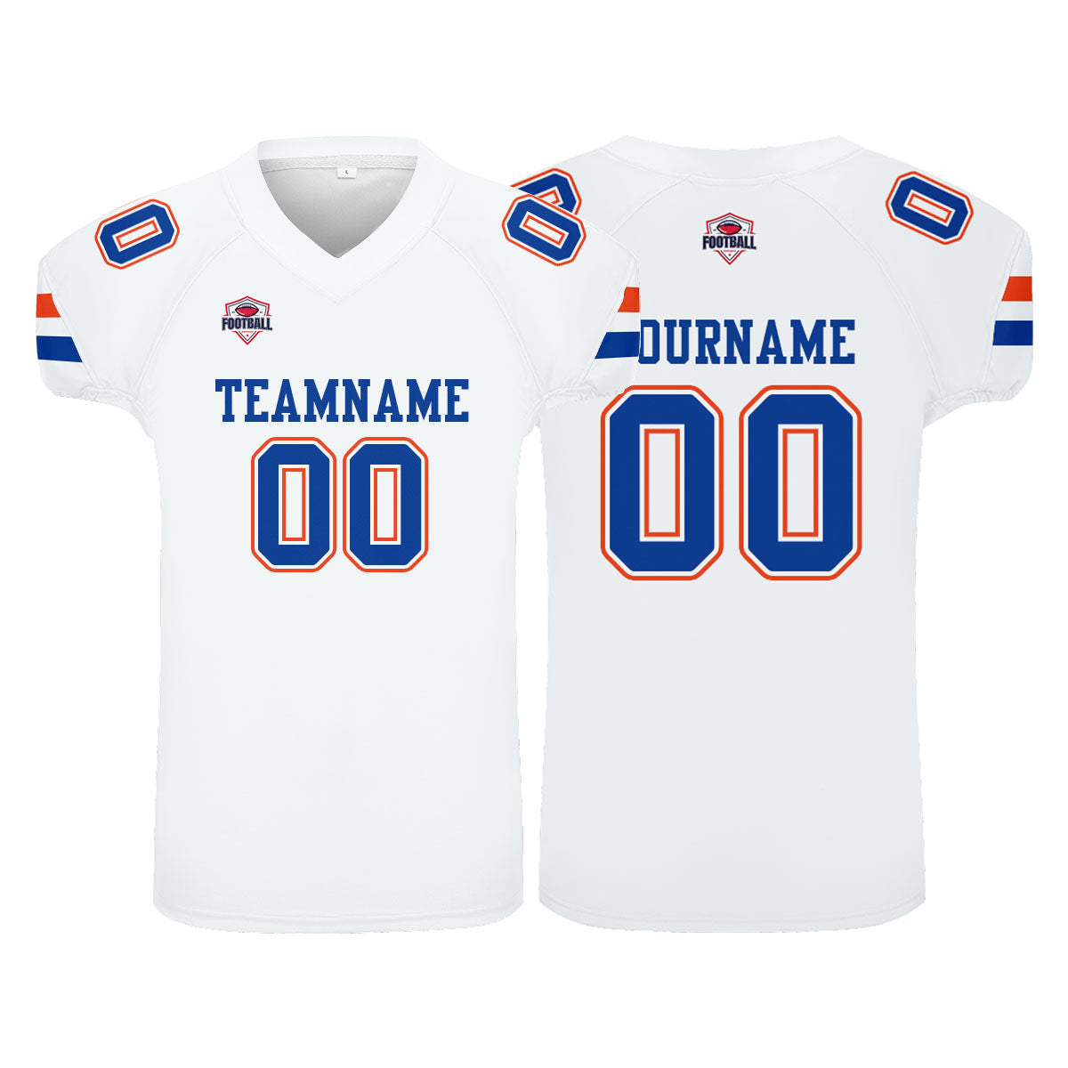 Custom Football Jersey Shirt Personalized Printed Team Name Number