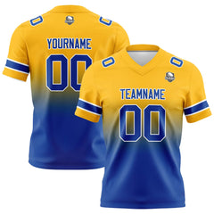 Custom Gradient Football Jerseys Personalized Name Number Logo for Adults Kids & Teams