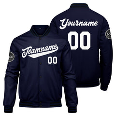 Custom Varsity Jacket Letterman jacket for Men, Women and Youth Navy