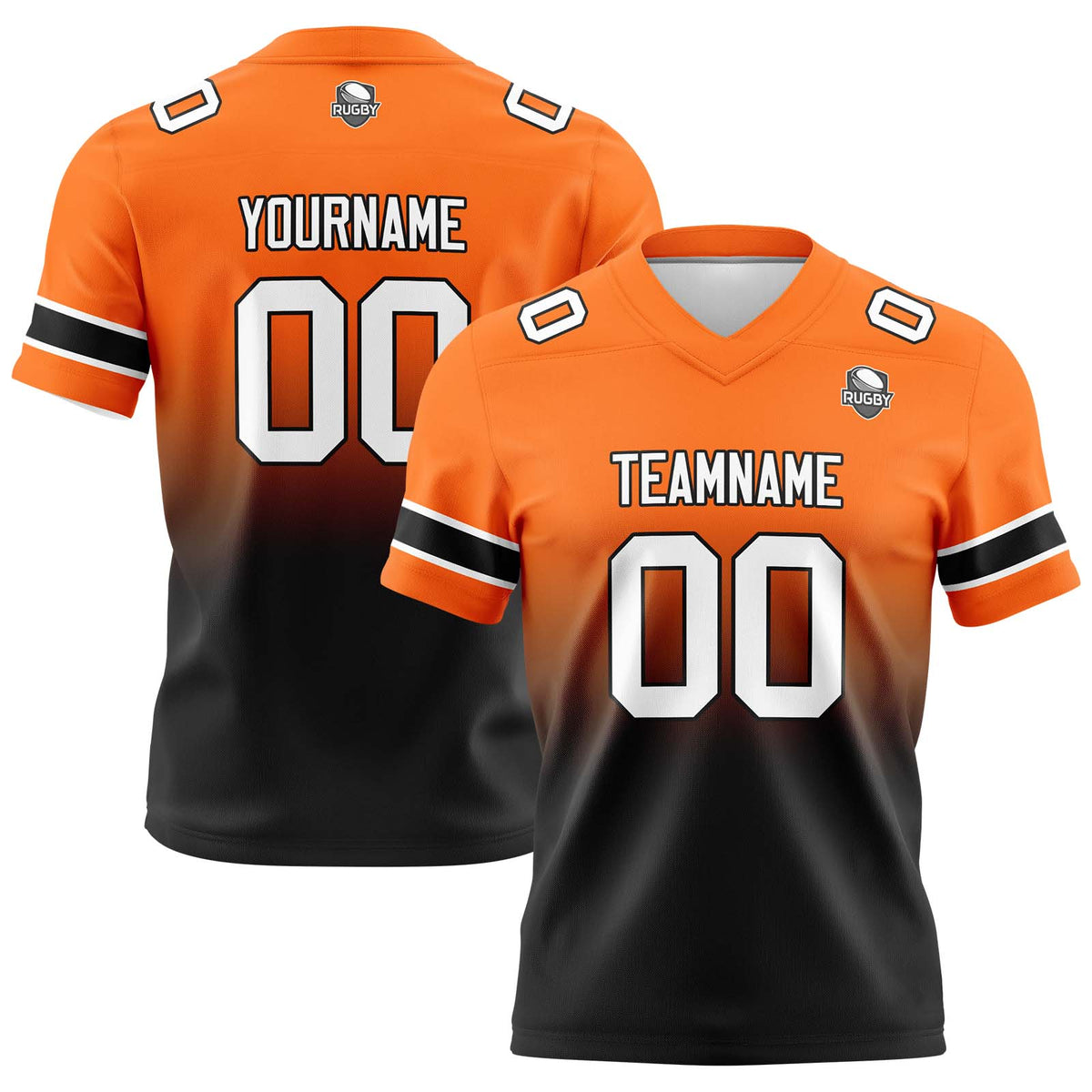 Custom Gradient Football Jerseys Personalized Name Number Logo for Adults Kids & Teams