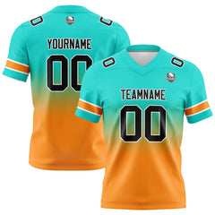 Custom Gradient Football Jerseys Personalized Name Number Logo for Adults Kids & Teams