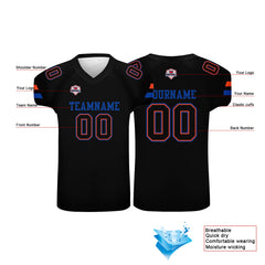 Custom Football Jersey Shirt Personalized Printed Team Name Number