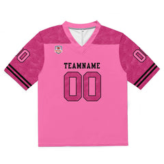Custom Football Jersey Shirt Personalized Stitched Printed Team Name Number Pink