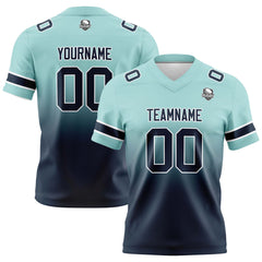 Custom Gradient Football Jerseys Personalized Name Number Logo for Adults Kids & Teams