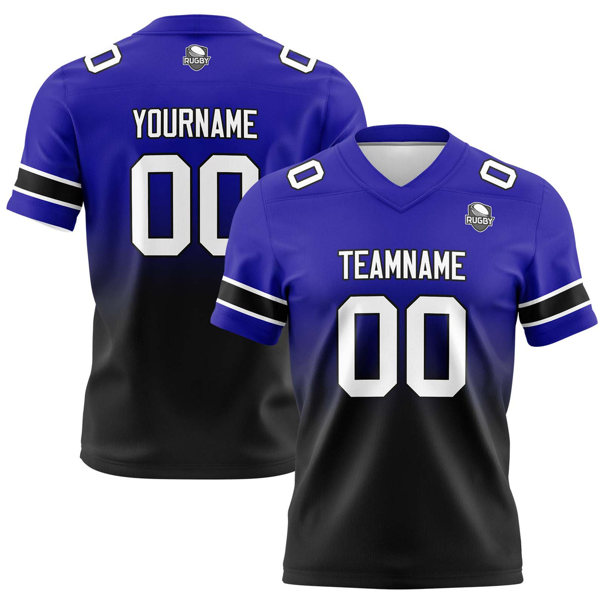 Custom Gradient Football Jerseys Personalized Name Number Logo for Adults Kids & Teams