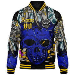 Custom Varsity Jacket Letterman jacket for Men, Women and Royal Yellow