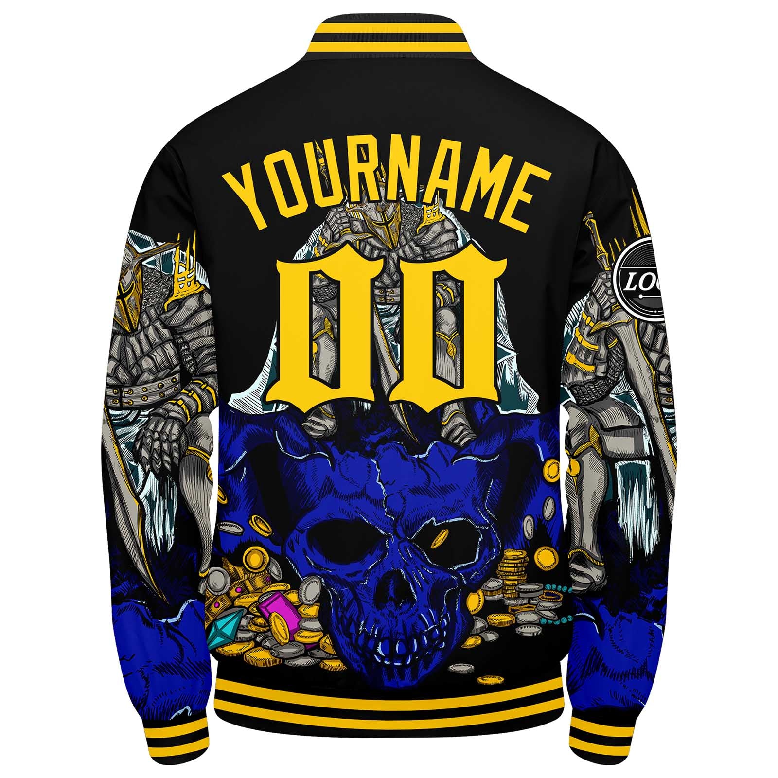 Custom Varsity Jacket Letterman jacket for Men, Women and Royal Yellow