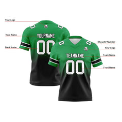 Custom Gradient Football Jerseys Personalized Name Number Logo for Adults Kids & Teams