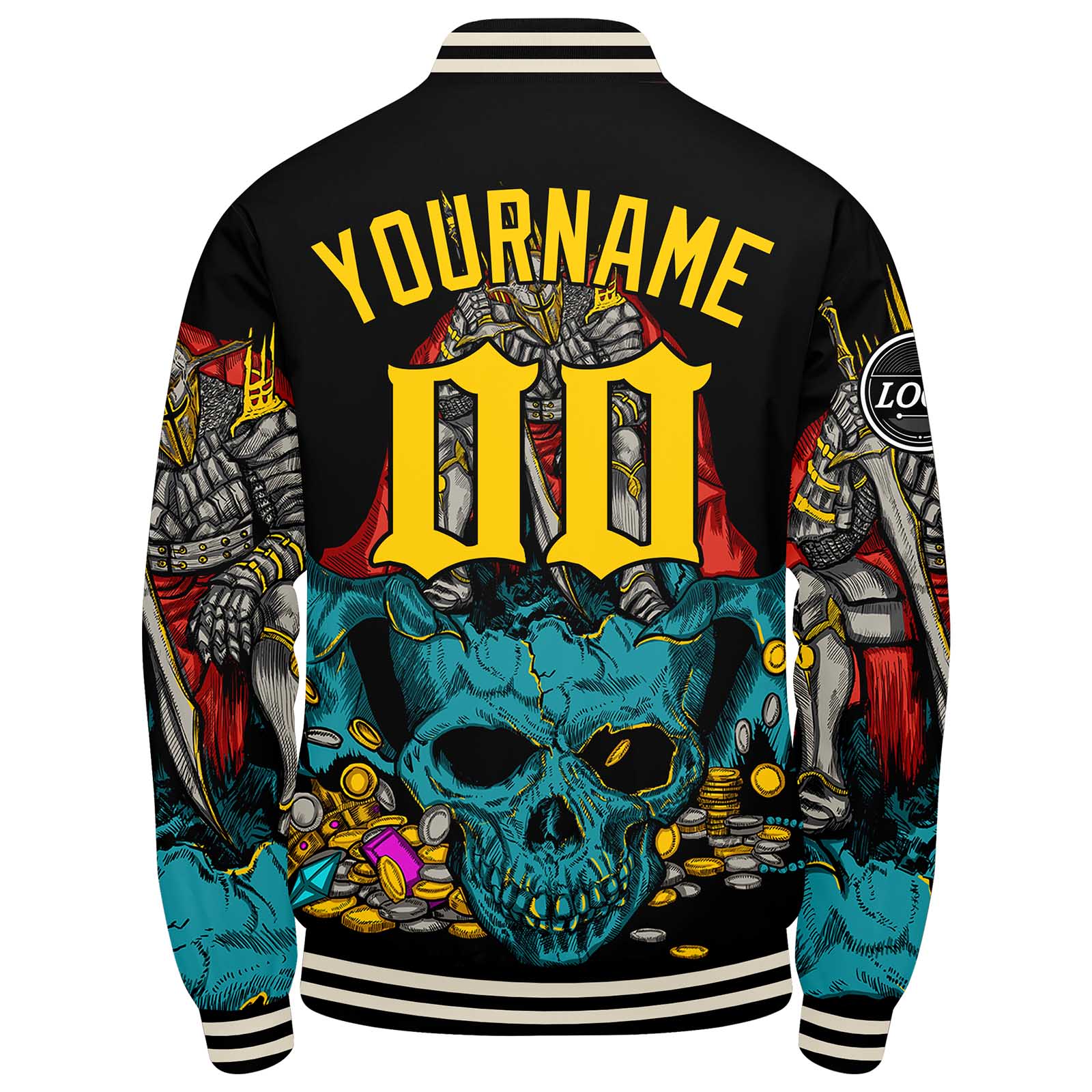 Custom Varsity Jacket Letterman jacket for Men, Women and Teal Yellow