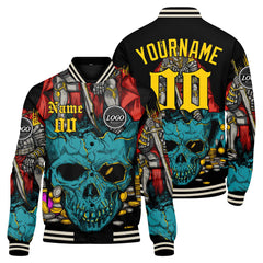 Custom Varsity Jacket Letterman jacket for Men, Women and Teal Yellow