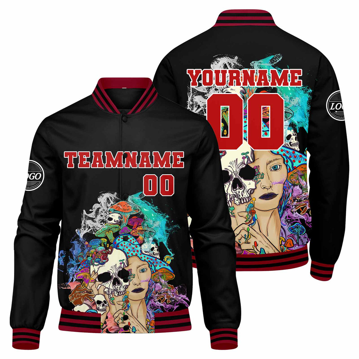 Custom Varsity Jacket Letterman jacket for Men, Women and Youth Red