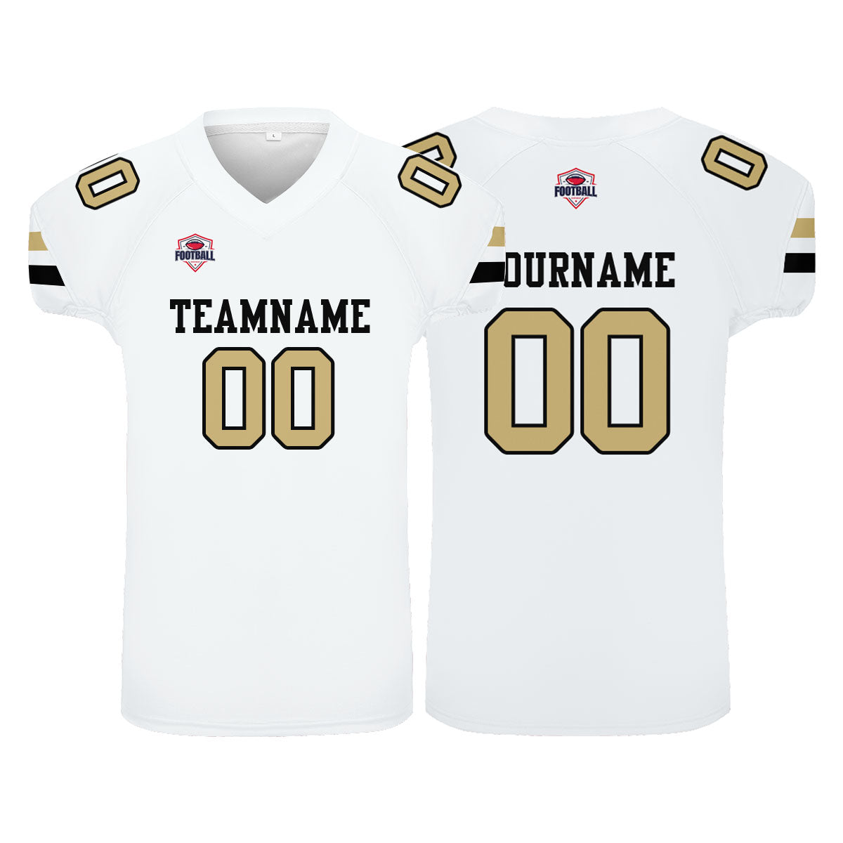 Custom Football Jersey Shirt Personalized Printed Team Name Number