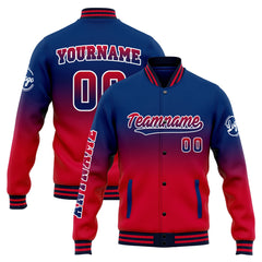 Custom Varsity Jacket Letterman jacket for Men, Women and Youth Navy&Red