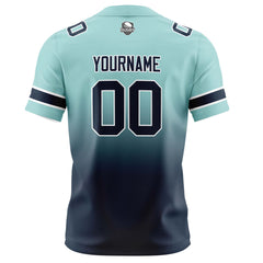 Custom Gradient Football Jerseys Personalized Name Number Logo for Adults Kids & Teams