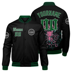 Custom Varsity Jacket Letterman jacket for Men, Women and Green