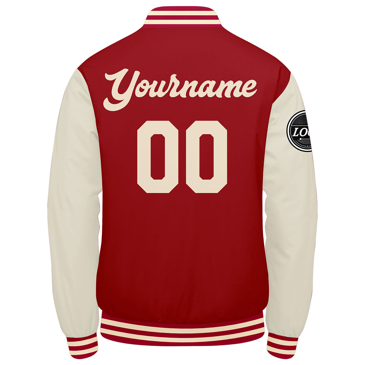 Custom Varsity Jacket Letterman jacket for Men, Women and Youth Red Cream