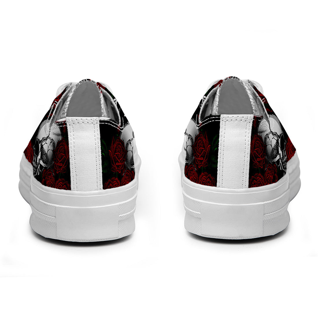 Highlight Your Fashion With Men's and Women's Low-Top Canvas Shoes Skeleton