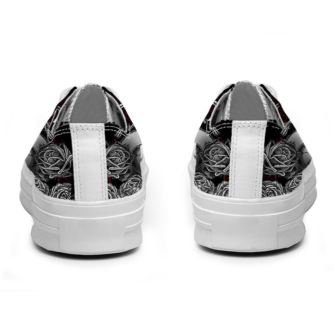 Highlight Your Fashion With Men's and Women's Low-Top Canvas Shoes Skeleton