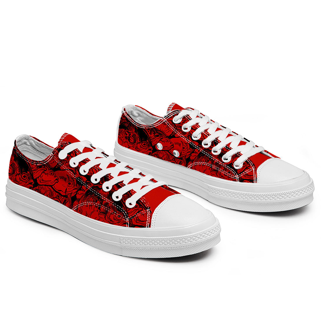 Highlight Your Fashion With Men's and Women's Low-Top Canvas Shoes  Fish