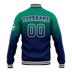 Custom Varsity Jacket Letterman jacket for Men, Women and Youth Green&Navy