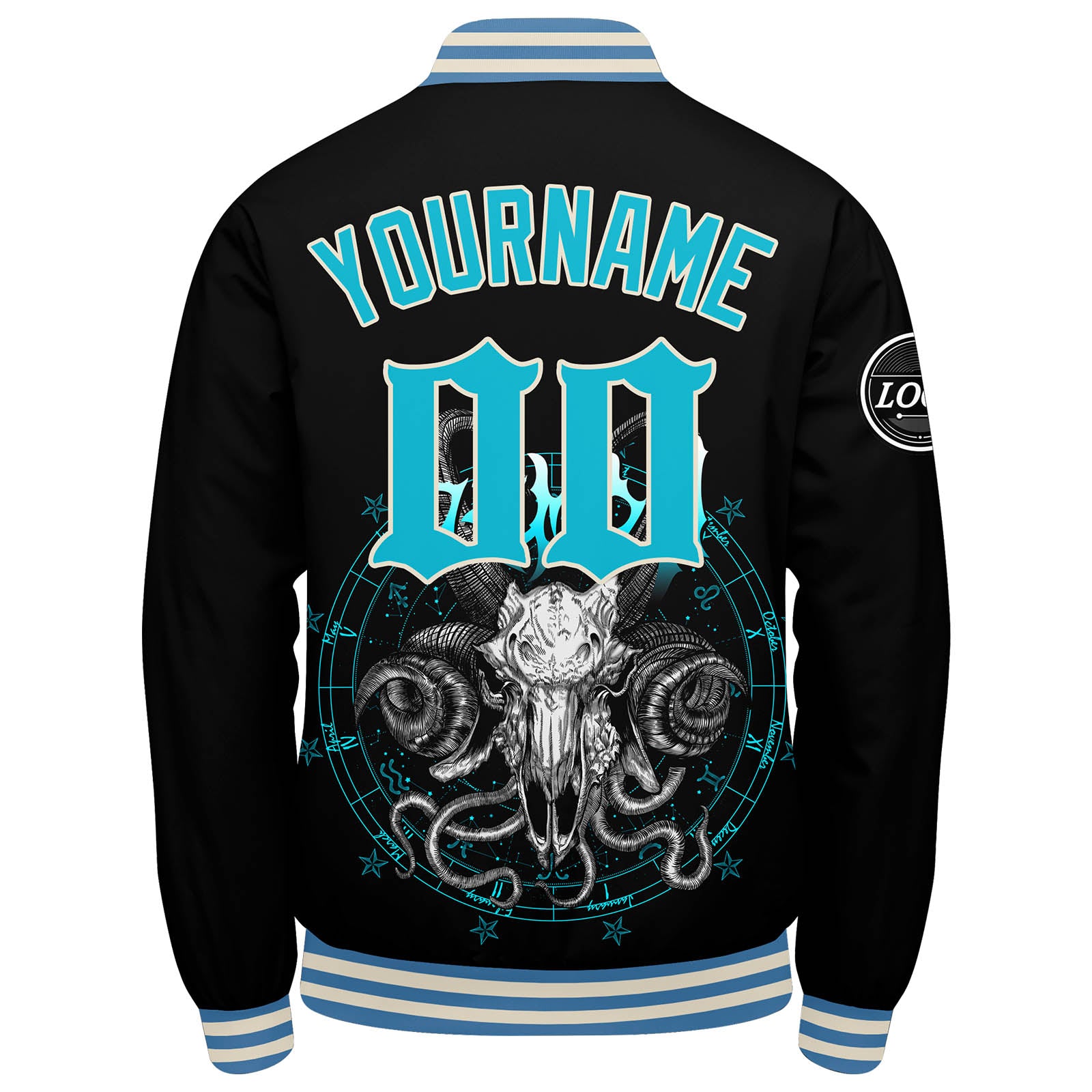 Custom Varsity Jacket Letterman jacket for Men, Women and Youth Light Blue