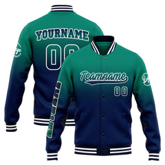 Custom Varsity Jacket Letterman jacket for Men, Women and Youth Green&Navy