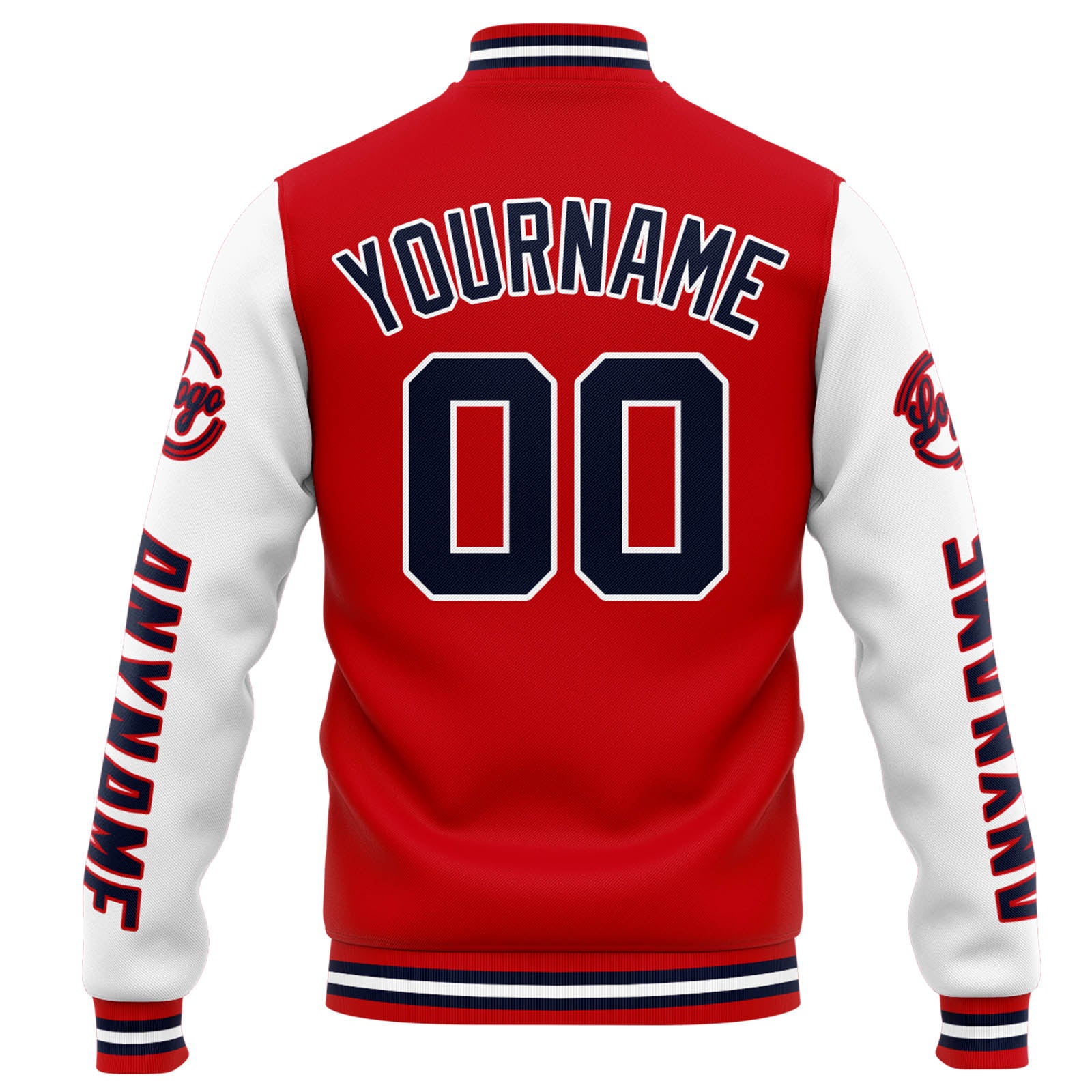 Custom Varsity Jacket Letterman jacket for Men, Women and Youth Red White