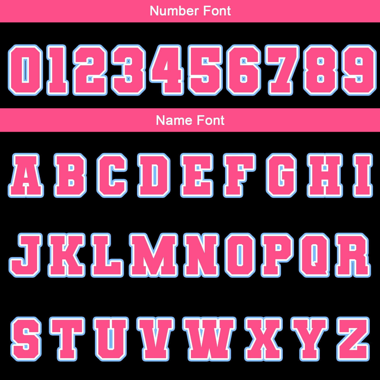 Custom Black Pink Light Blue Waterproof Varsity Jackets Personalized Stitched Name Number Logo to Letterman Jackets